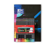 Zestaw Kredki Black Edition 36-Kol.+ Blok Techniczny Czarny Oxford Gratis